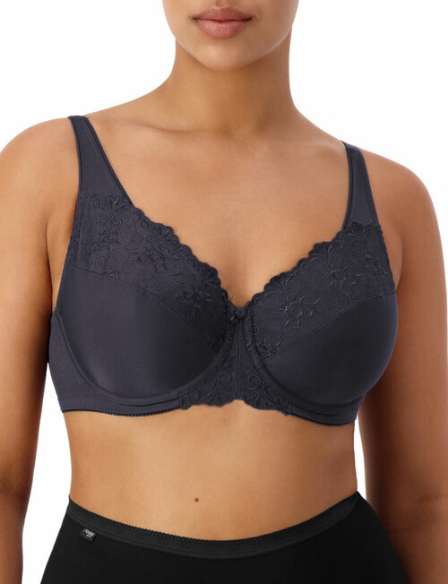 Triumph Embroidered Minimiser Bra, 2-Pack, Lilac & Blueberry product photo