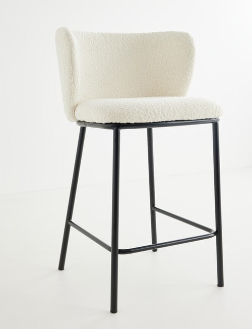 LUCA Avril Barstool, Boucle White product photo View 03 L