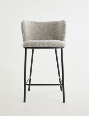 LUCA Avril Barstool, Boucle Grey product photo