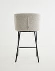 LUCA Avril Barstool, Boucle Grey product photo View 02 S