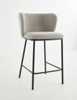 LUCA Avril Barstool, Boucle Grey product photo View 03 S