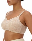 Triumph Lacy Minimiser Wirefree Bra, Beige product photo View 03 S