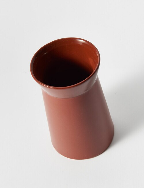 M&Co Architecture Vase, 21cm, Rust product photo View 03 L