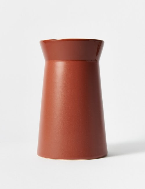 M&Co Architecture Vase, 21cm, Rust product photo View 04 L
