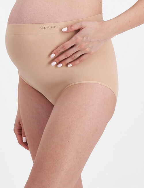 Berlei Maternity Seamless Over The Bump Brief, Nude product photo View 02 L
