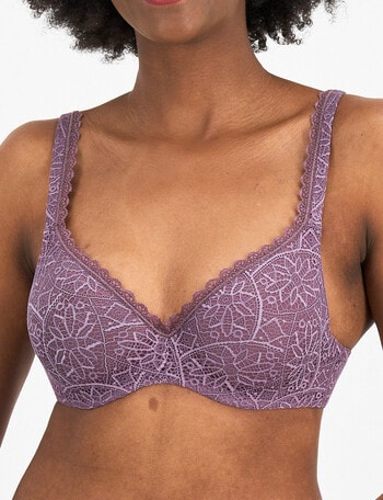 Berlei Barely There Lace Bra, Amethyst Dust, A-E product photo