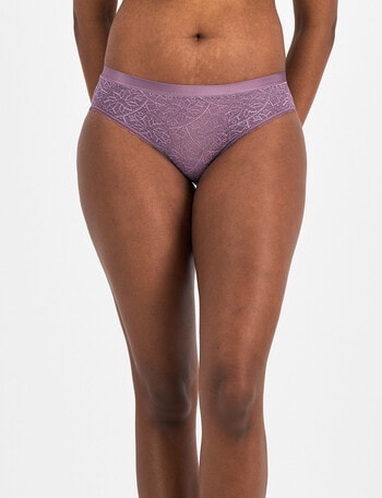 Berlei Barely There Lace Bikini Brief, Amethyst Dust, 10-18 product photo