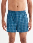 Chisel Cotton Boxer, 2-Pack, Teal & Blue product photo