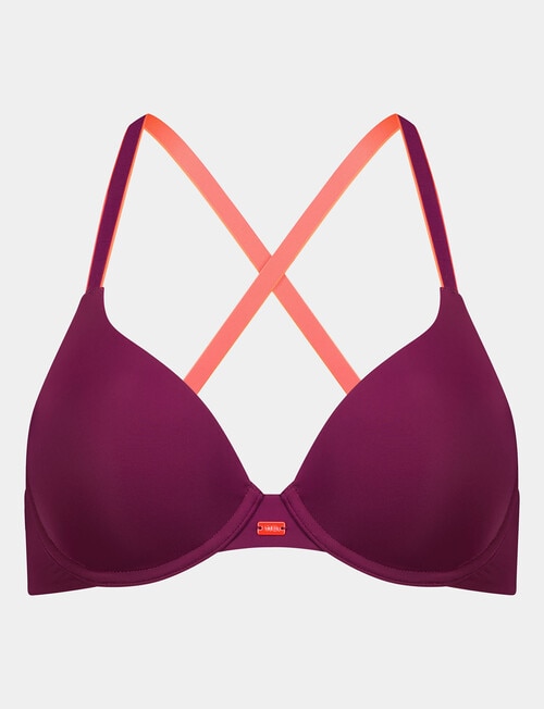 Me By Bendon Hold Me Contour Bra, Magenta & Neon product photo View 05 L