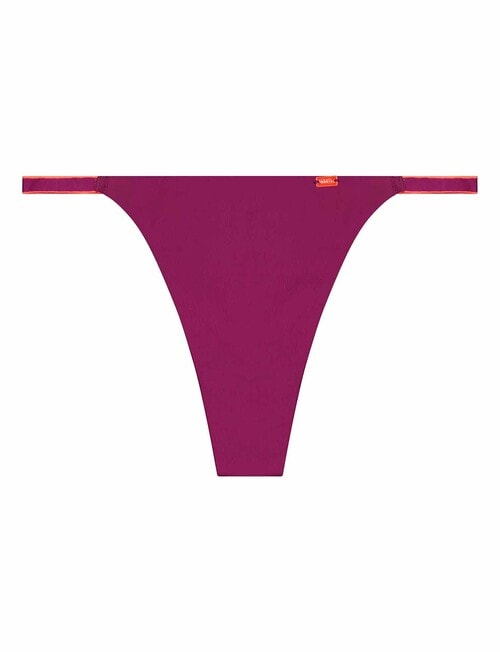 Me By Bendon Hold Me Thong, Magenta & Neon product photo View 03 L