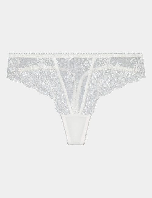 Bendon Sofia Thong, White, XS-XL product photo View 02 L