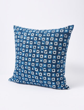 M&Co Indigo Pattern Print Cushion product photo