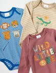 Teeny Weeny Bodysuit Pack, 3-Piece, Assorted product photo View 03 S