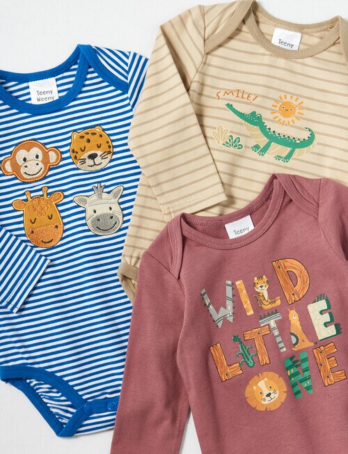 Teeny Weeny Bodysuit Pack, 3-Piece, Assorted product photo View 03 L