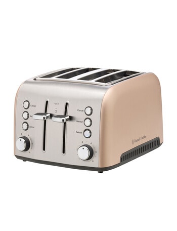 Russell Hobbs Brooklyn 4 Slice Toaster, Champagne, RHT94CHM product photo