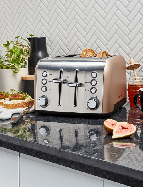 Russell Hobbs Brooklyn 4 Slice Toaster, Champagne, RHT94CHM product photo View 03 L