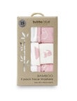 Bubba Blue Bamboo 3 Pack Face Washer, Origami Berry product photo View 03 S