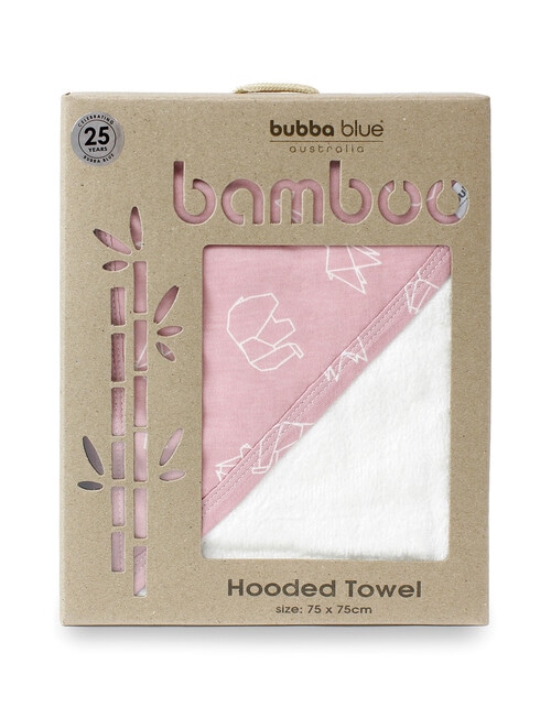 Bubba Blue Bamboo Hooded Towels, Origami Berry product photo View 03 L