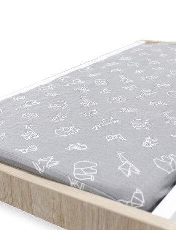 Bubba Blue Bamboo Waterproof Change Mat Cover, Origami Grey product photo