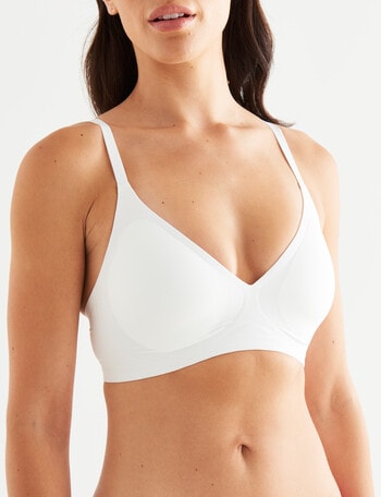 Bendon Comfit Soft Cup Plunge Bra, White product photo