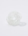 M&Co Vela Glass Knot Object, Alabaster product photo