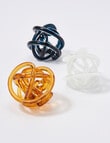 M&Co Vela Glass Knot Object, Alabaster product photo View 03 S