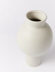 M&Co Bay Vase, 30cm, Stone product photo View 02 S