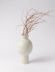 M&Co Bay Vase, 30cm, Stone product photo View 03 S