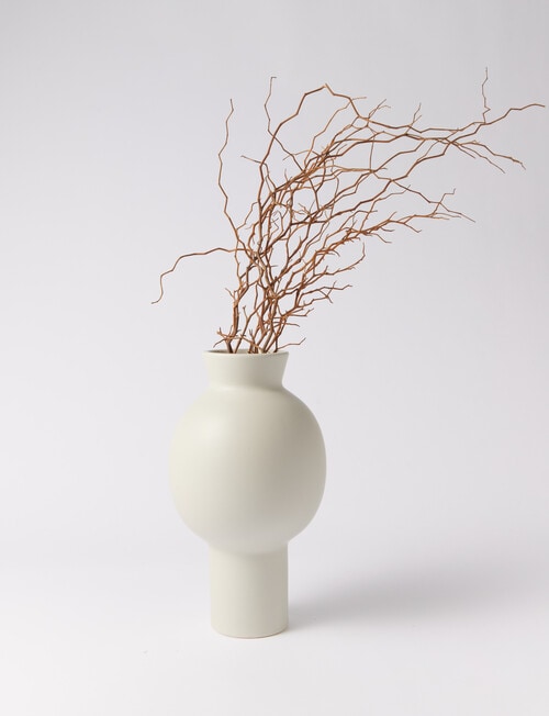 M&Co Bay Vase, 30cm, Stone product photo View 03 L