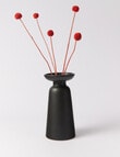 M&Co Bay Vase, 25cm, Ink product photo View 03 S