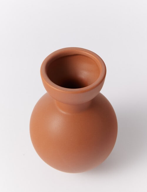 M&Co Bay Vase, 18cm, Rust product photo View 02 L