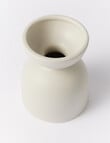 M&Co Bay Vase, 14cm, Stone product photo View 02 S
