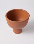 M&Co Bay Pedestal Bowl, Rust product photo View 02 S