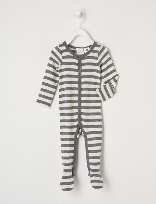 Milly & Milo Essentials Merino Sleepsuit, Grey product photo
