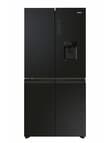 Haier 508L Quad Door Fridge Freezer, Black, HRF580YHC product photo