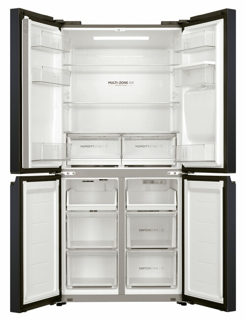 Haier 508L Quad Door Fridge Freezer, Black, HRF580YHC product photo View 03 L