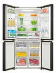 Haier 508L Quad Door Fridge Freezer, Black, HRF580YHC product photo View 04 S