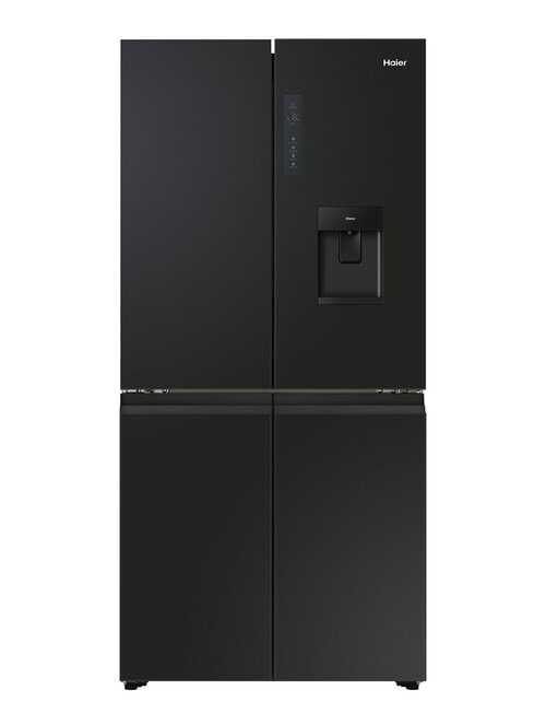 Haier 508L Quad Door Fridge Freezer with Ice & Water, Black, HRF580YPC product photo