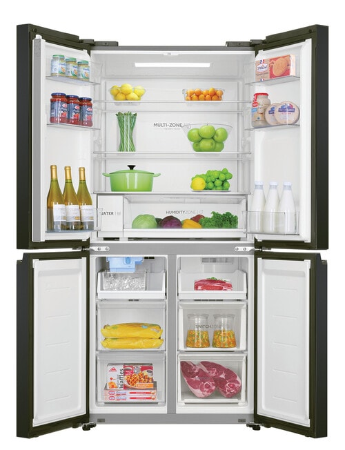 Haier 508L Quad Door Fridge Freezer with Ice & Water, Black, HRF580YPC product photo View 04 L