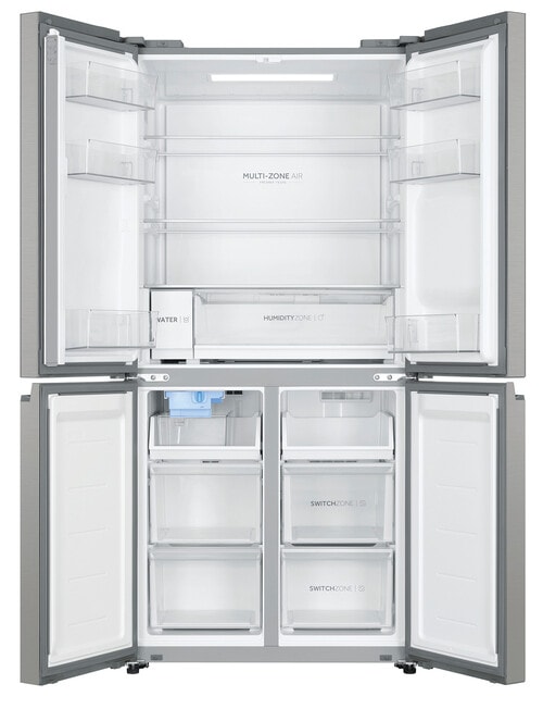 Haier 508L Quad Door Fridge Freezer with Ice & Water, Satina, HRF580YPS product photo View 03 L