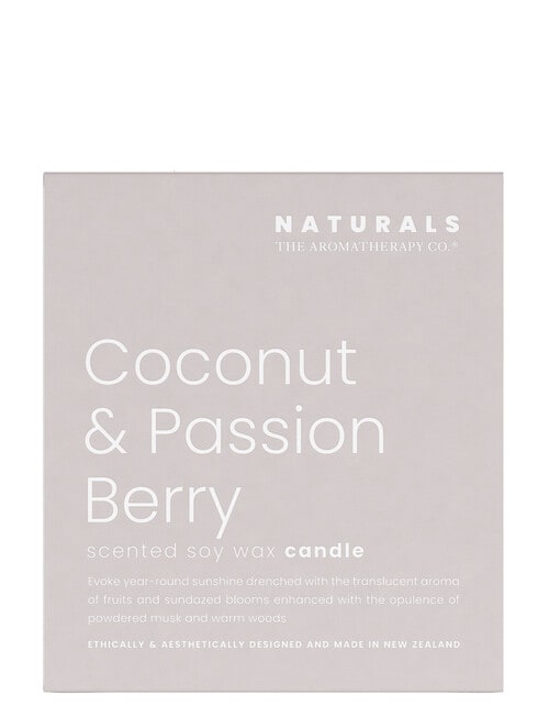 The Aromatherapy Co. Naturals Candle, Coconut & Passion Berry, 400g product photo View 03 L