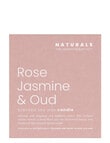 The Aromatherapy Co. Naturals Candle, Rose Jasmine & Oud, 400g product photo View 03 S