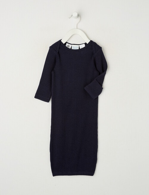 Milly & Milo Essentials Merino Gown, Navy Blue product photo