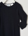 Milly & Milo Essentials Merino Gown, Navy Blue product photo View 02 S