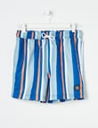 Wavetribe Striped Swim Short, Blue product photo