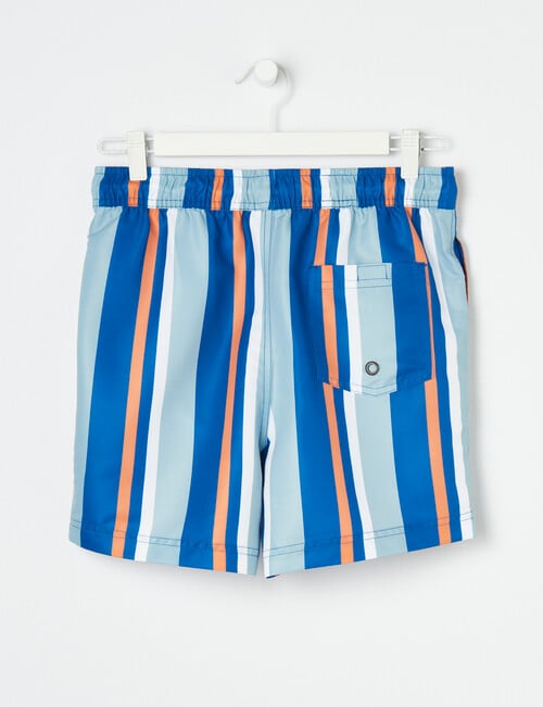 Wavetribe Striped Swim Short, Blue product photo View 02 L