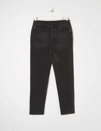 No Issue 5 Pocket Denim Jean, Black product photo