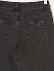 No Issue 5 Pocket Denim Jean, Black product photo View 02 S