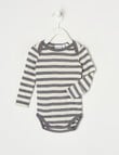 Milly & Milo Essentials Merino Long-Sleeve Bodysuit, Grey product photo