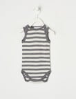 Milly & Milo Essentials Merino Sleeveless Bodysuit, Grey product photo